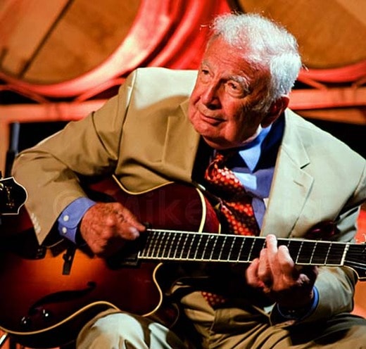 Bucky Pizzarelli, Photo by Mike Orla, Courtesy Benedetto Guitars